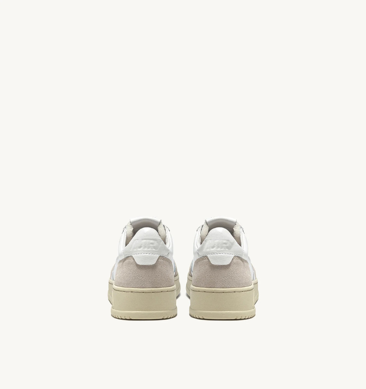 AUTRY SNEAKERS MEDALIST LOW IN PELLE BIANCA E SUEDE BEIGE