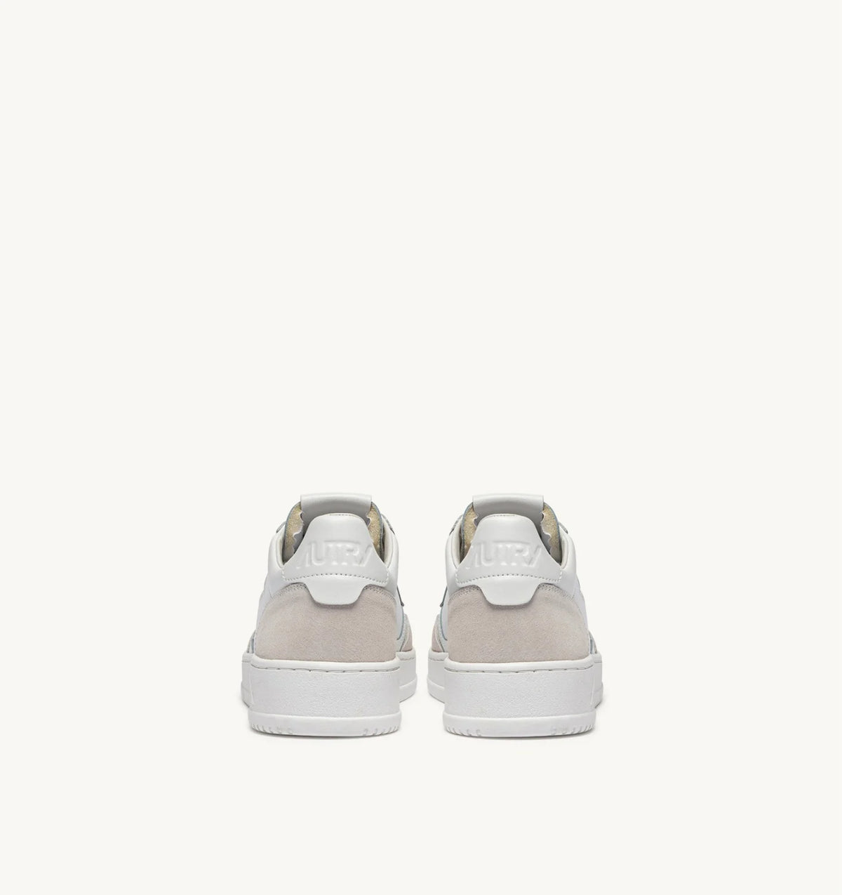 AUTRY SNEAKERS MEDALIST LOW IN SUEDE E PELLE BIANCA
