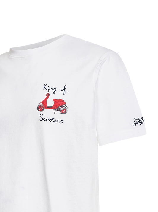 SAINT BARTH T-shirt Portofino con stampa king of scooter