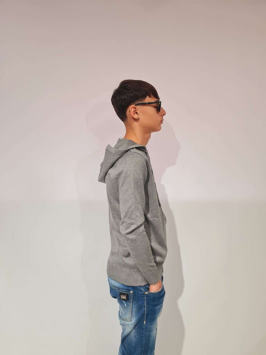 INNESCO MAGLIONE CARDIGAN CON CAPPUCCIO