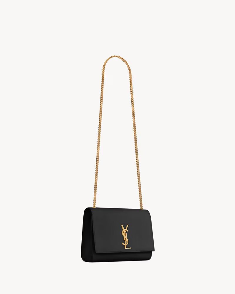 SAINT LAURENT KATE MEDIUM IN PELLE GRAIN DE POUDRE