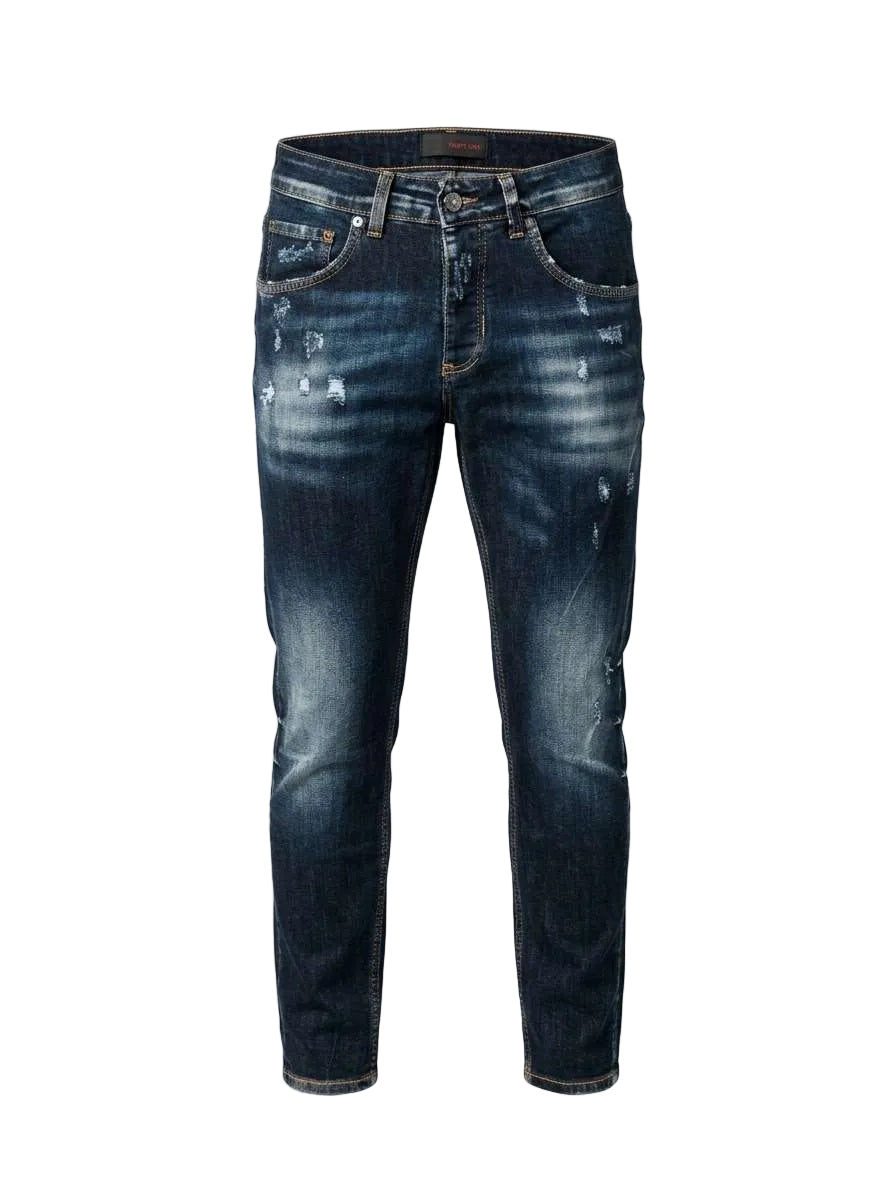 Jeans Uomo Frape One - Modello "New Woll" -blu Scuro