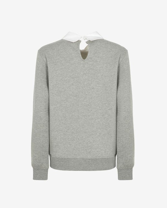 MARKUP FELPA CON COLLO IN POPELINE