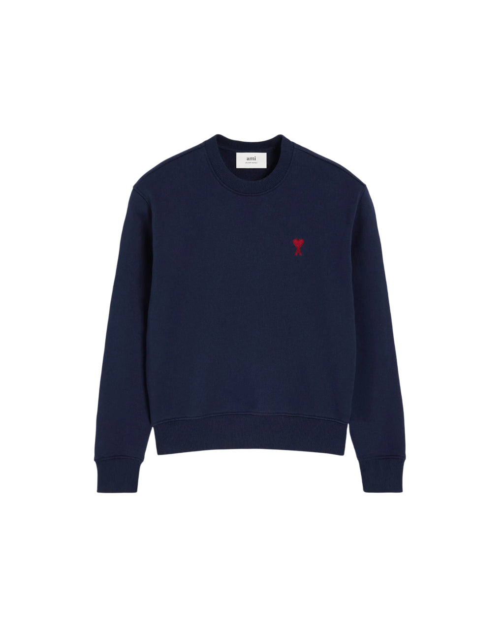 Felpa Ami de Coeur in cotone blu scuro