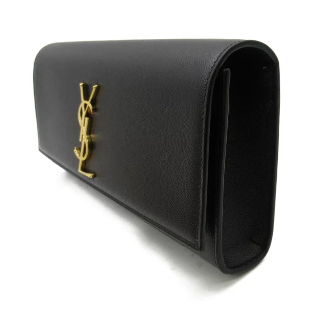 SAINT LAURENT Pochette kate in pelle grain de poudre