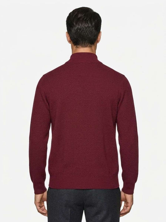Cardigan Zip Intera in Maglia con Tasche