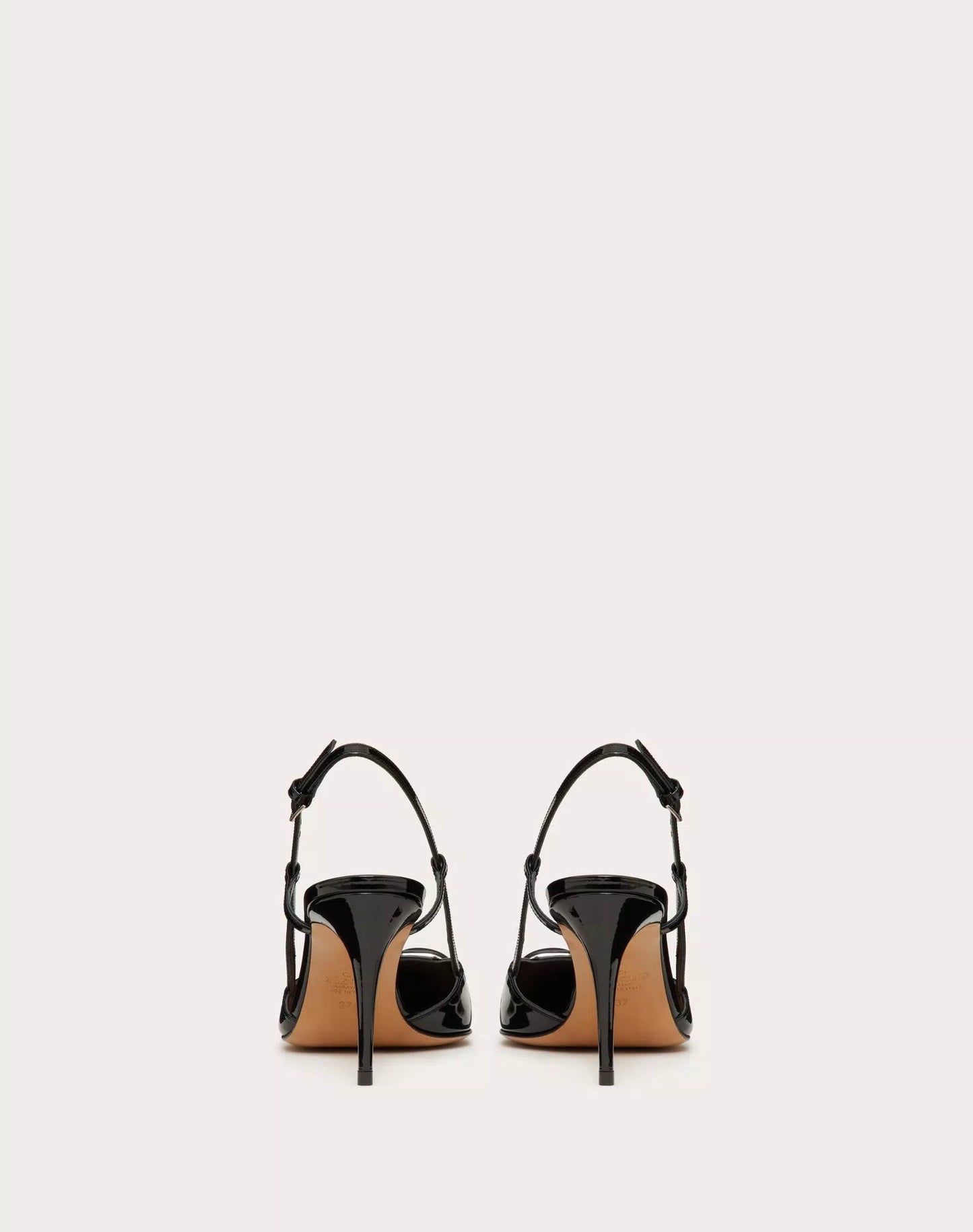 VALENTINO VLOGO SIGNATURE PATENT LEATHER SLINGBACK