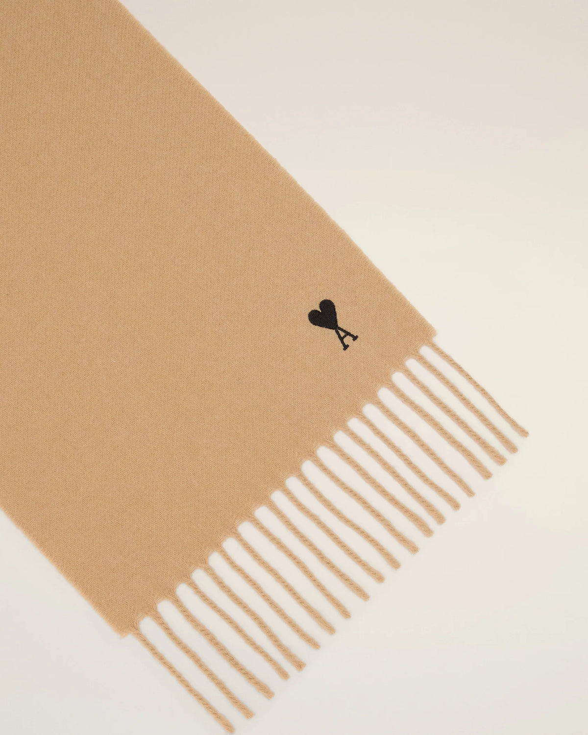 Sciarpa Ami de Cœur in lana beige