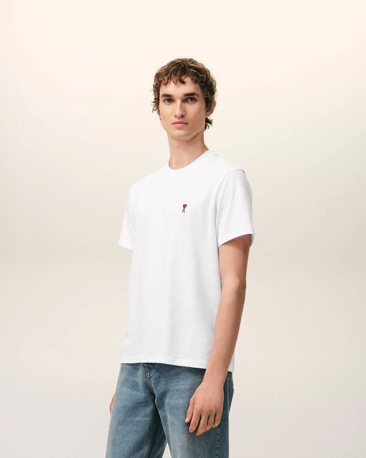 T-shirt Ami de Cœur in cotone biologico bianco