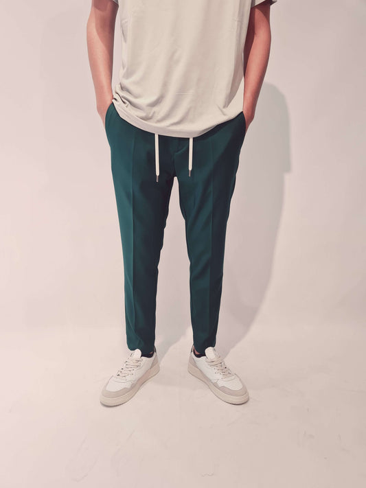 PANTALONE PRIME POLY CON MEZZO ELASTICO E LACCETTI