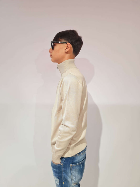 INNESCO MAGLIONE LUPETTO CON ZIP