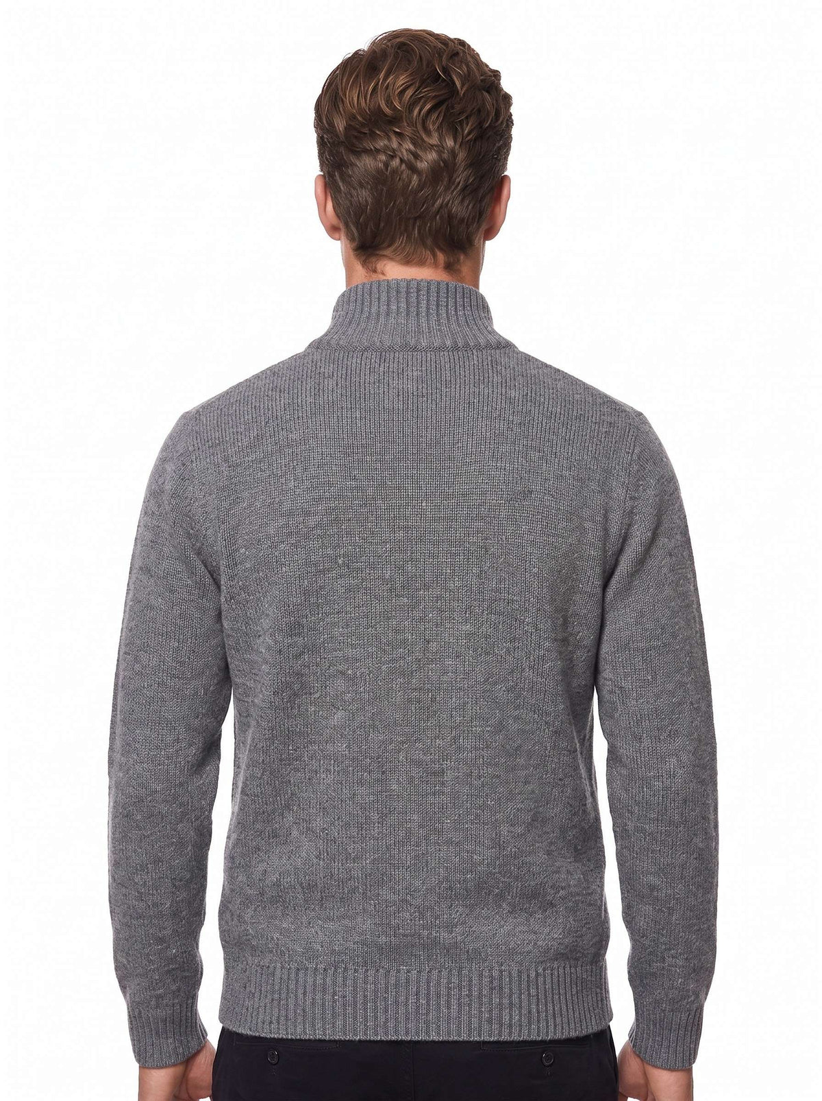 MU64 Cardigan Giacca Uomo in Maglia con Tasche Frontali