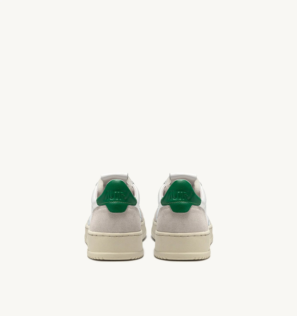 AUTRY SNEAKERS MEDALIST LOW IN PELLE BIANCA E AMAZON E SUEDE BEIGE