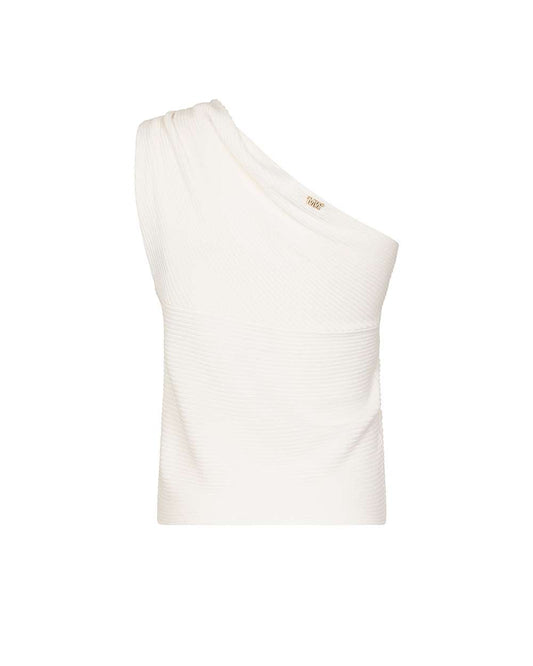 Top in maglia asimmetrico