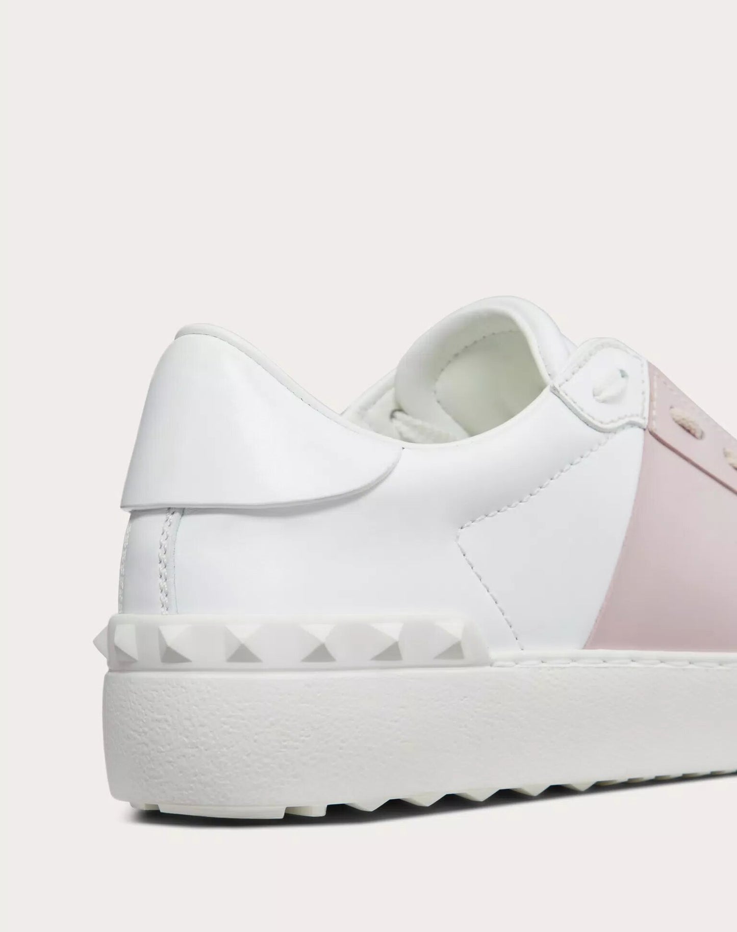 SNEAKER OPEN IN VITELLO COLORE: BIANCO/WATER ROSE