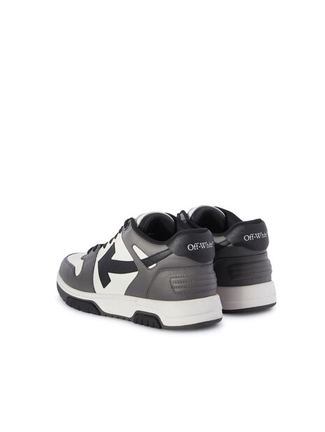 OFF WHITE Out Of Office Calf Leather DARK GREY - BLACK