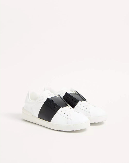 Sneaker Valentino Garavani Open in vitello bianco