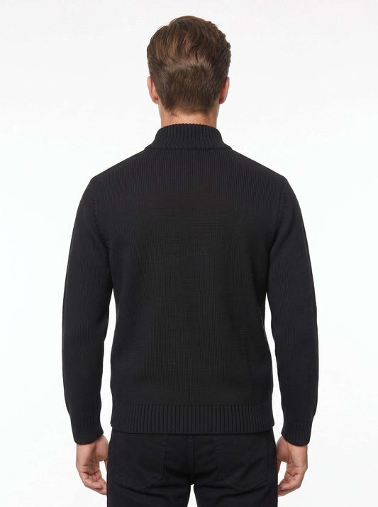 MU64 Cardigan Giacca Uomo in Maglia con Tasche Frontali