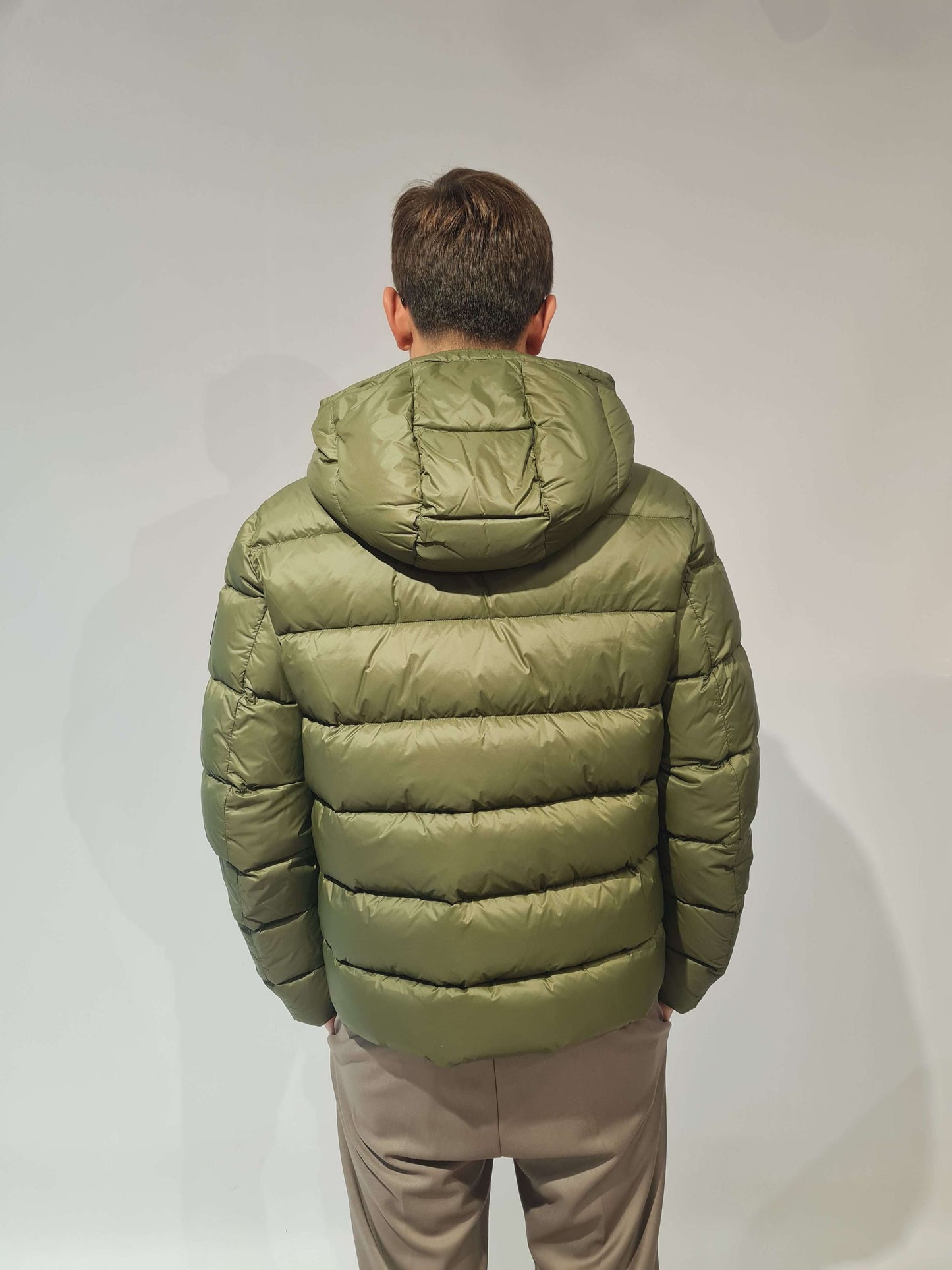 FAY Piumino Double Front in Popeline Calandrato