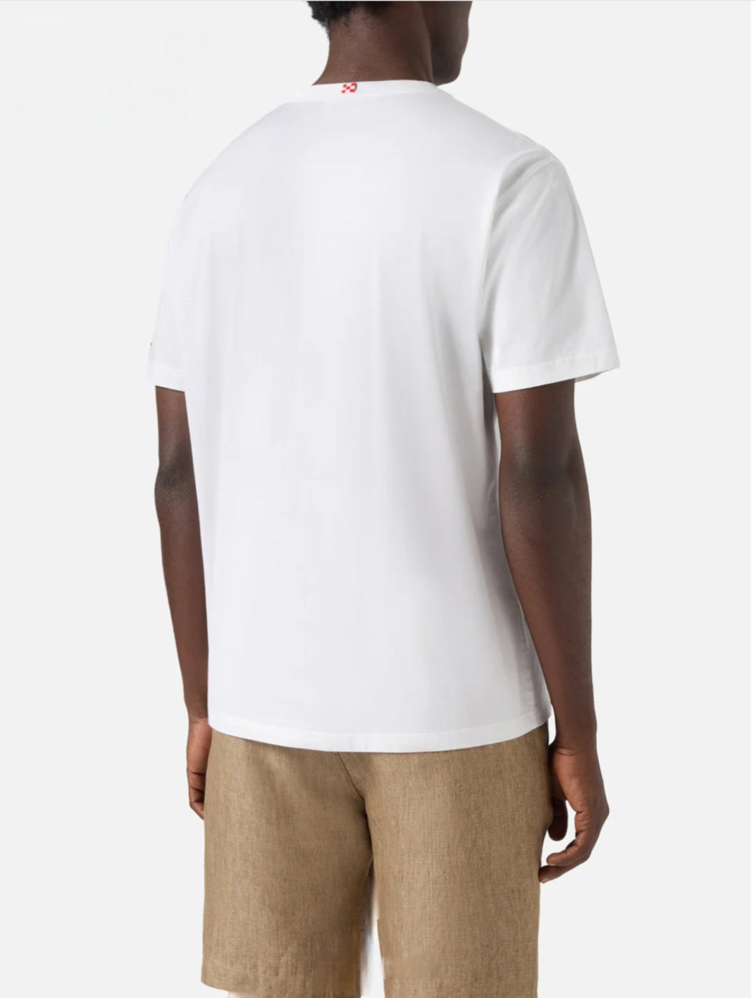 SAINT BARTH T-shirt Austin bianca con orologio e ricamo Va Tutto Al Contrario