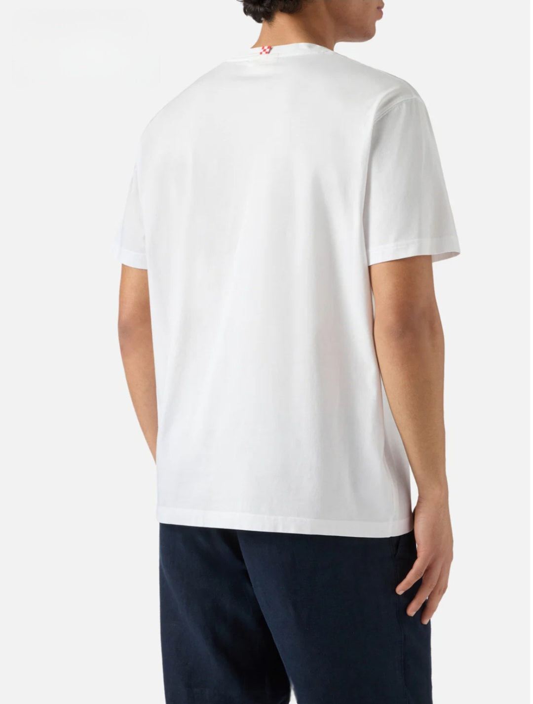 T-shirt Portofino bianca con ricamo Sboccio Con La Primavera