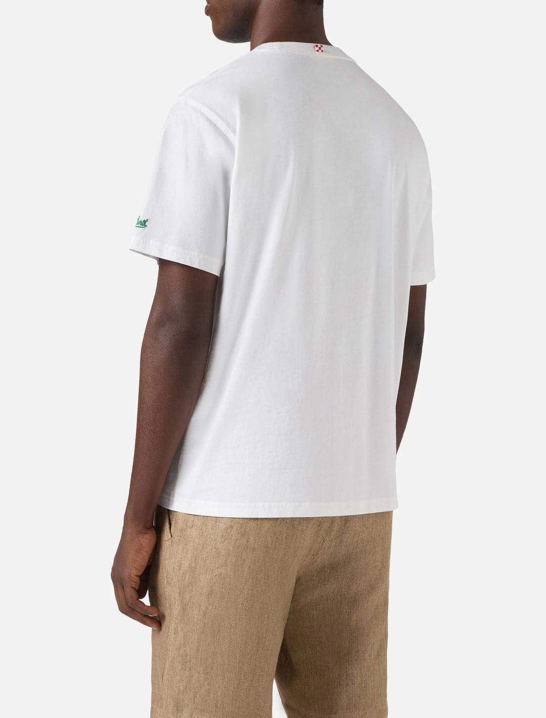 SAINT BARTH T-shirt Portofino bianca con ricamo Gin Tonic