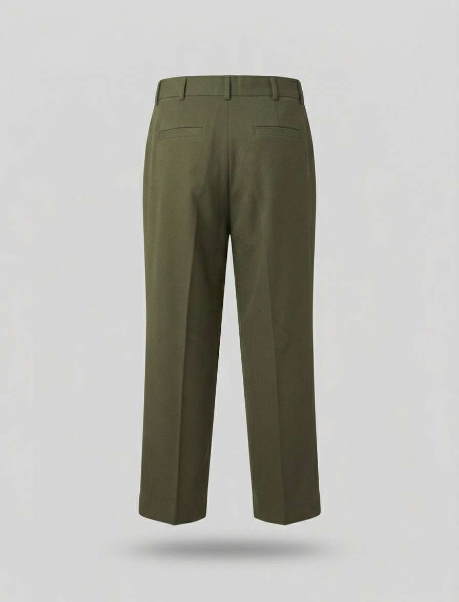 MARKUP Pantalone straight in flanella pettinata