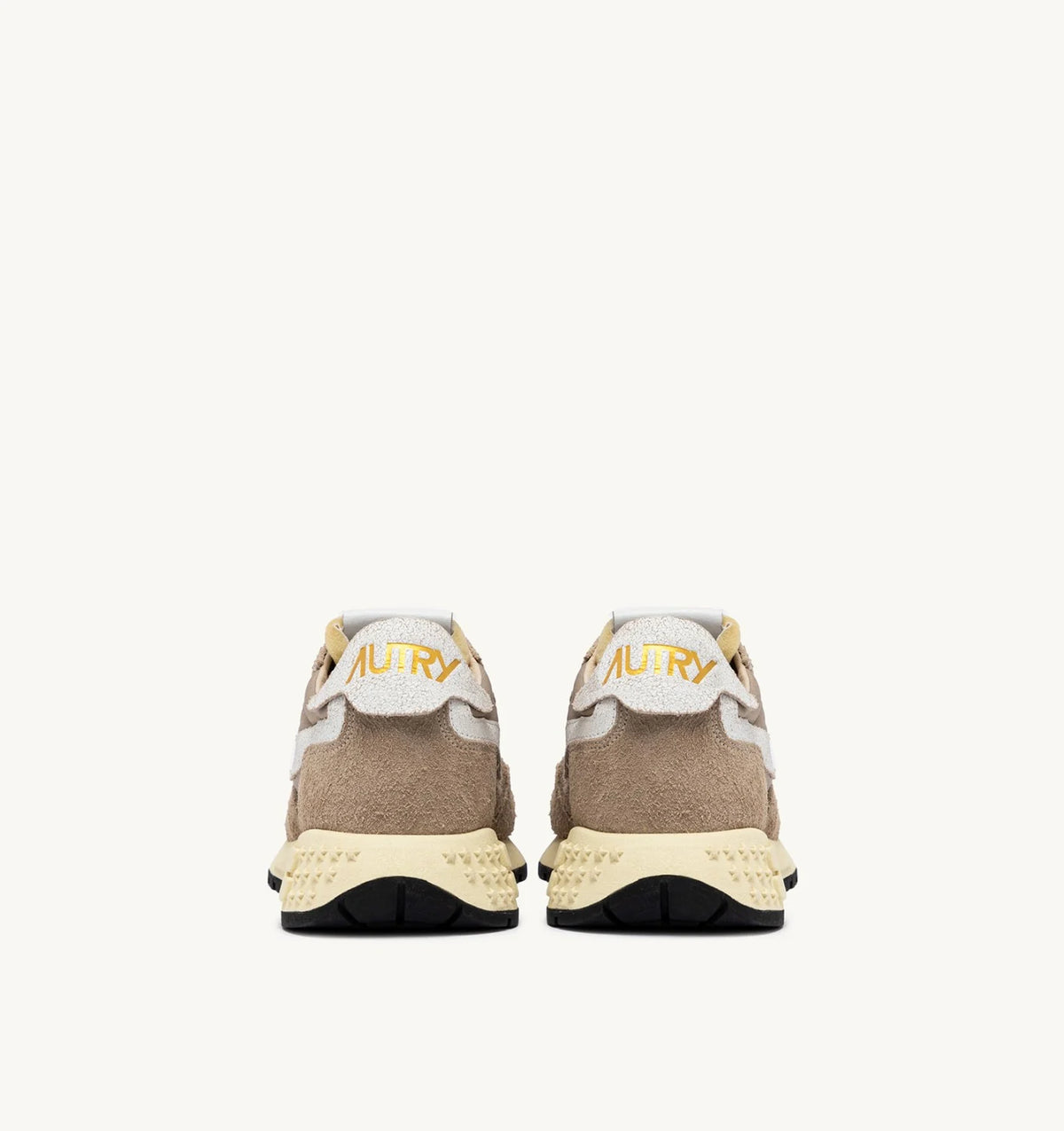AUTRY SNEAKERS REELWIND LOW IN NYLON E SUEDE PEPPER E BIANCA
