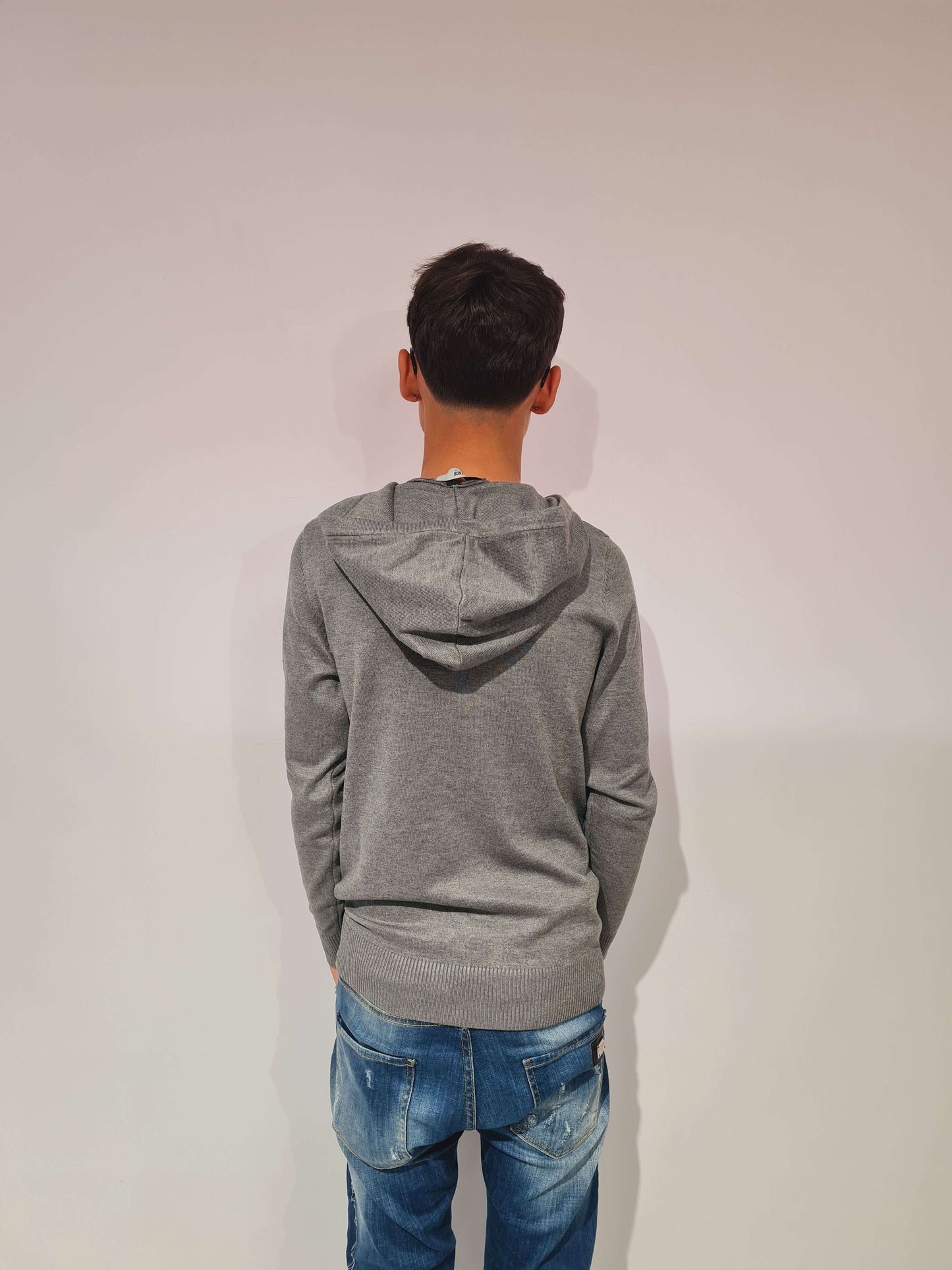 INNESCO MAGLIONE CARDIGAN CON CAPPUCCIO