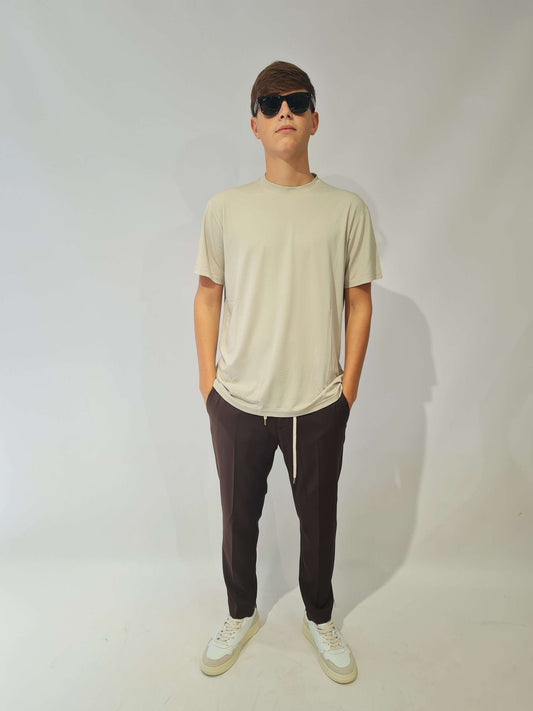 PANTALONE PRIME POLY CON MEZZO ELASTICO E LACCETTI