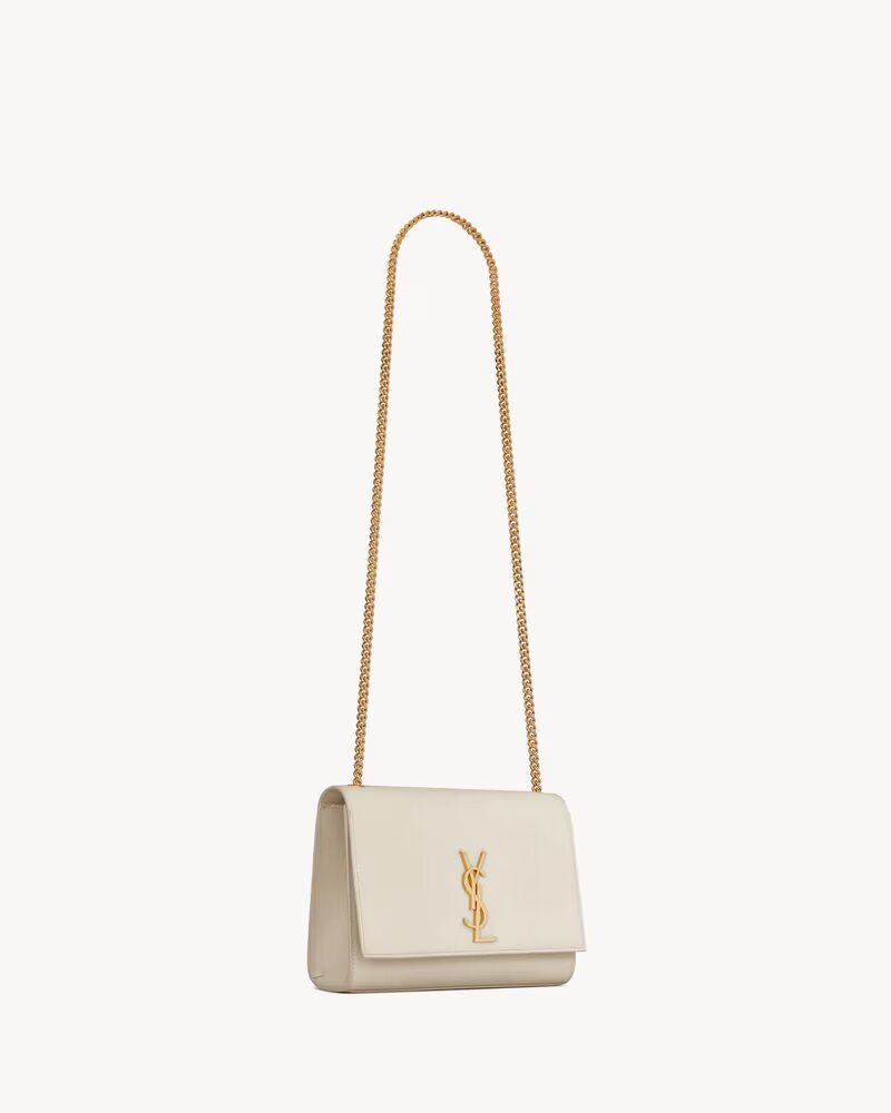 SAINT LAURENT KATE MEDIUM IN PELLE GRAIN DE POUDRE