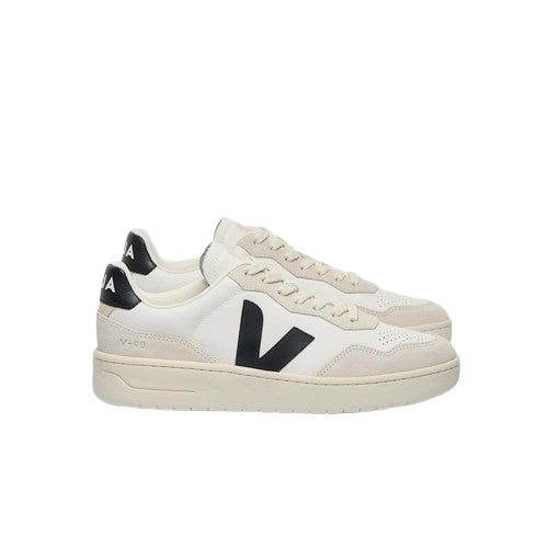 V-90 LEATHER WHITE BLACK