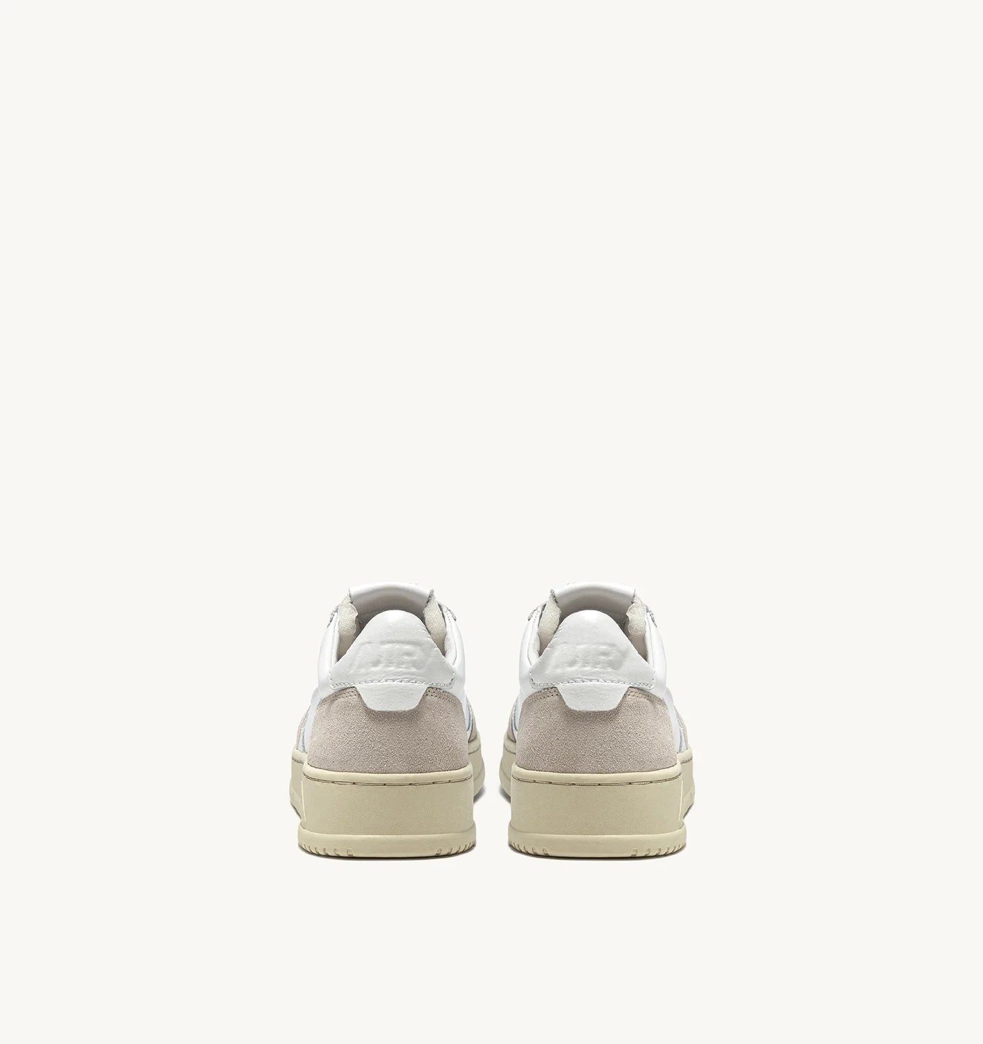 AUTRY SNEAKERS MEDALIST LOW IN PELLE BIANCA E SUEDE BEIGE