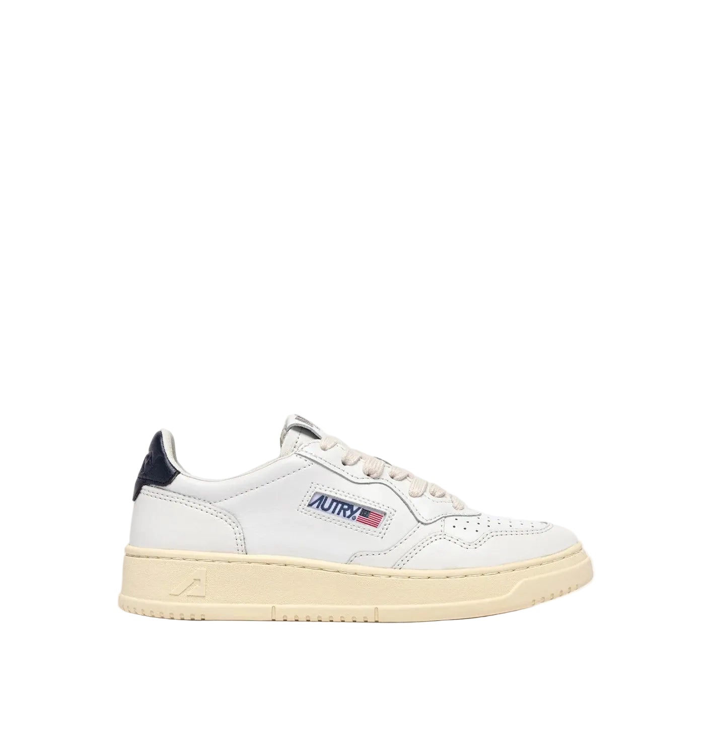 AUTRY SNEAKERS MEDALIST LOW IN PELLE BIANCA E SPACE