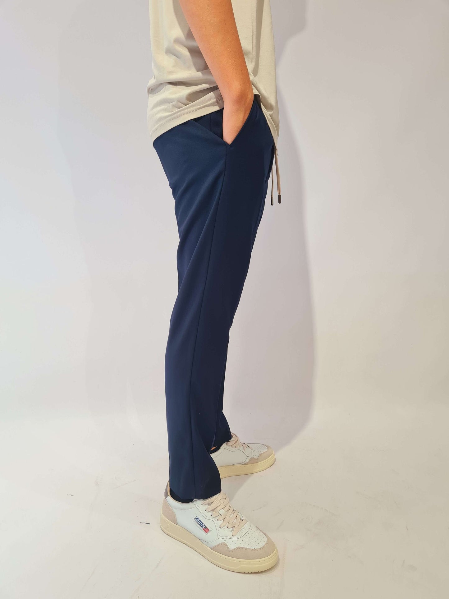 PANTALONE PRIME POLY CON MEZZO ELASTICO E LACCETTI