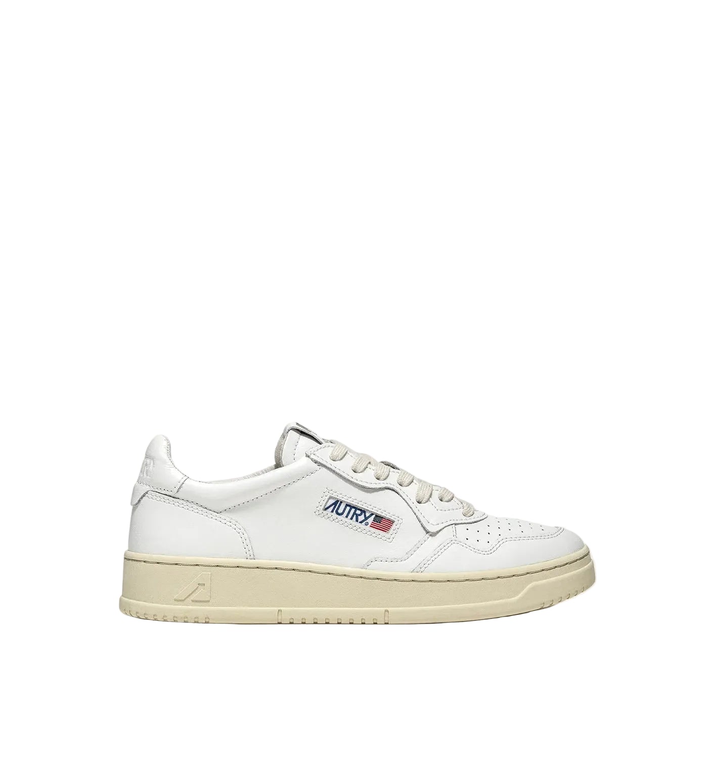 AUTRY SNEAKERS MEDALIST LOW IN PELLE BIANCA