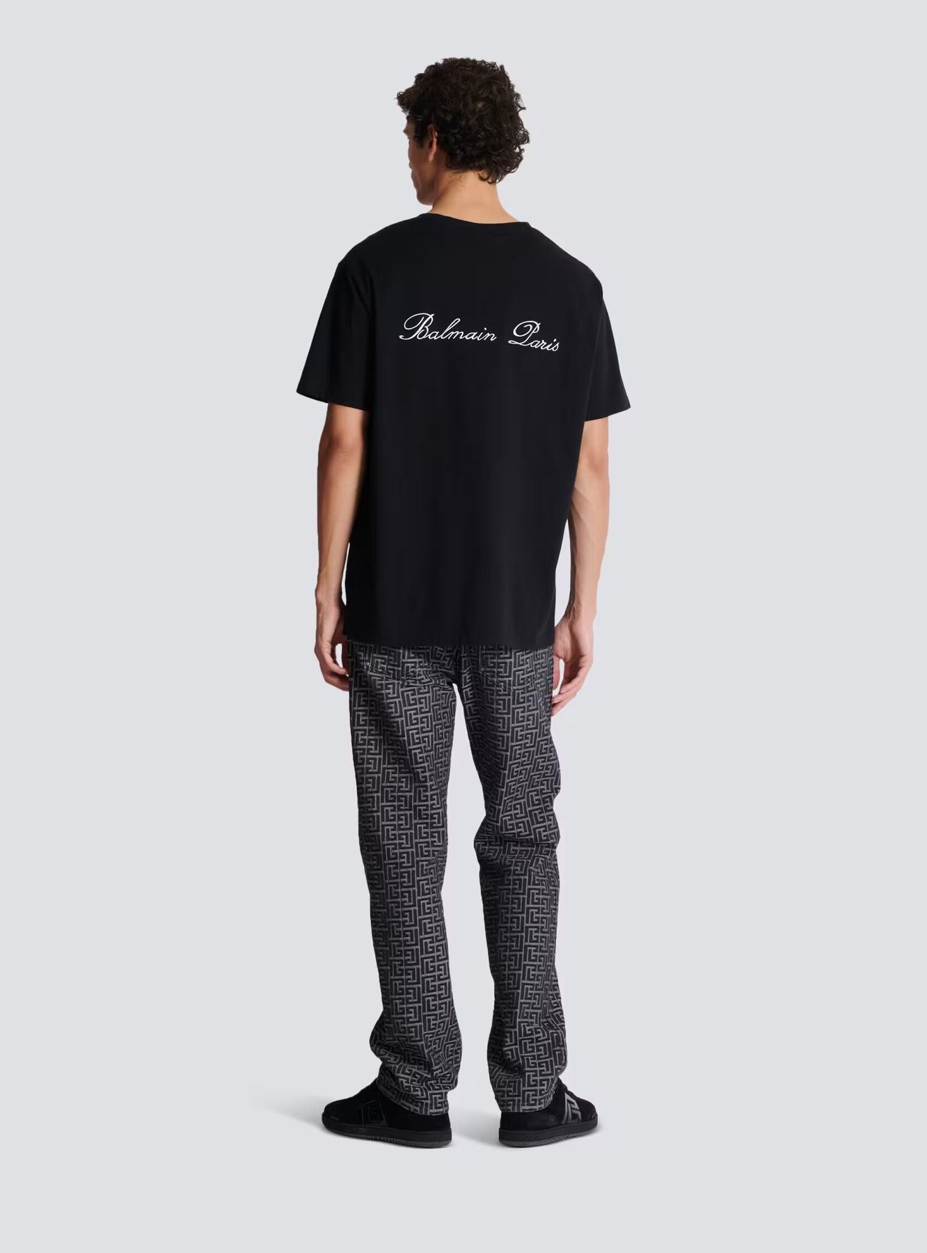 BALMAIN T-shirt ampia con ricamo Balmain iconico