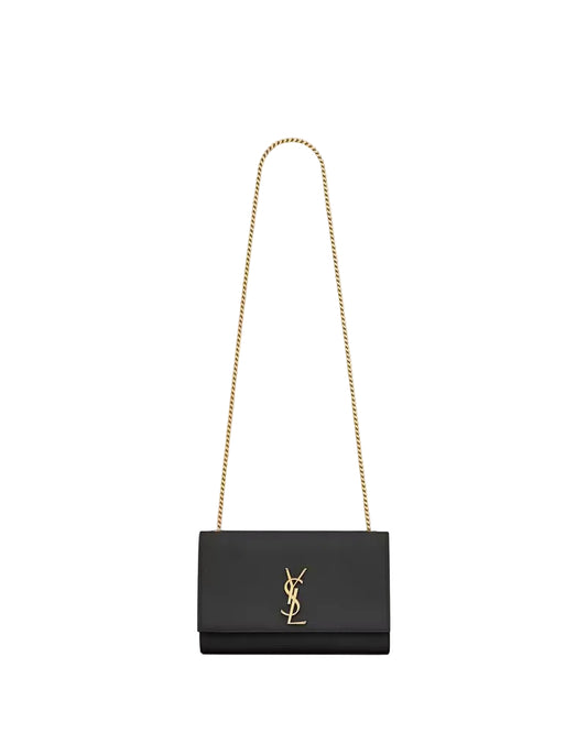 SAINT LAURENT KATE MEDIUM IN PELLE GRAIN DE POUDRE