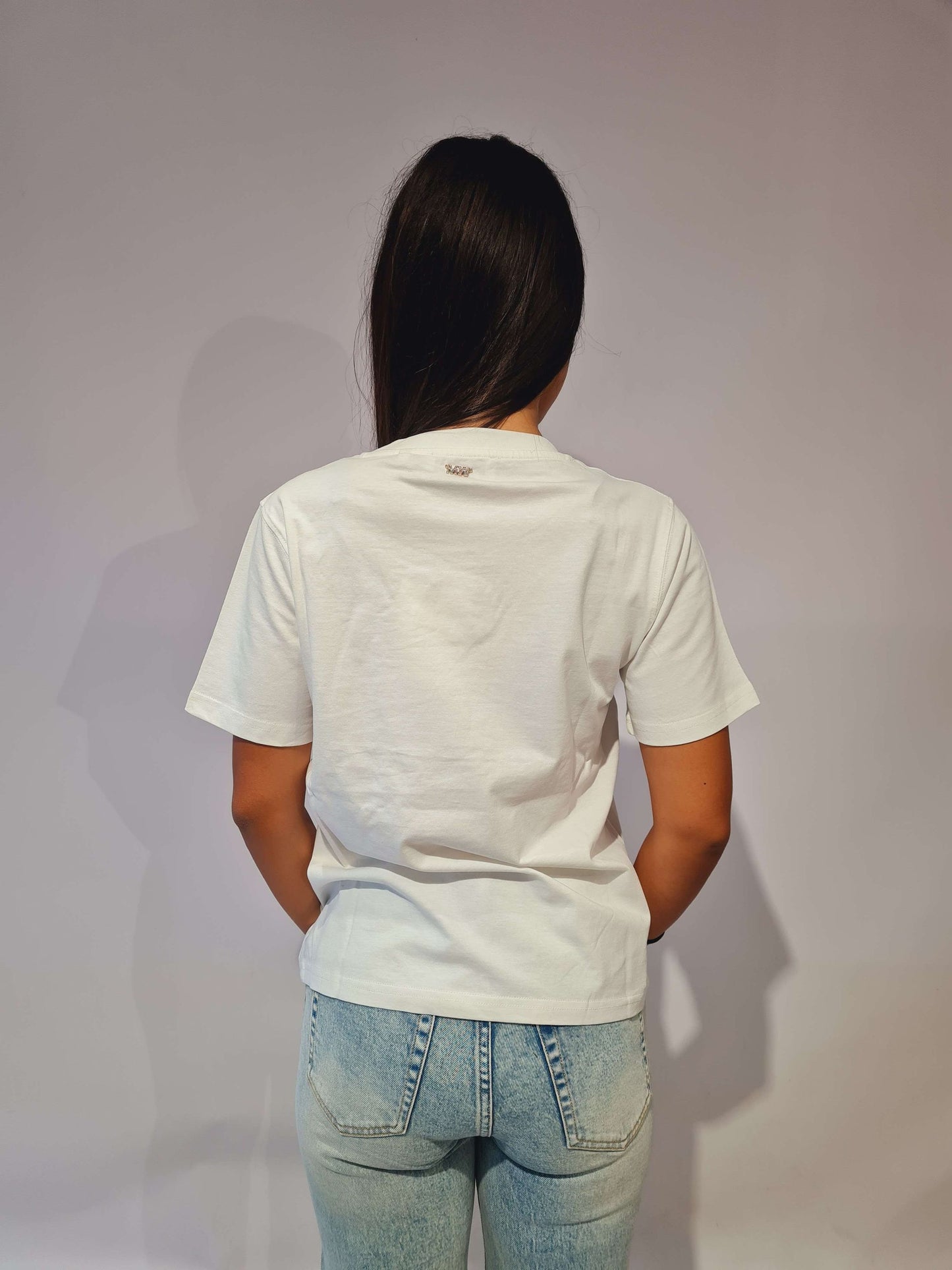 MARKUP T-SHIRT GIRO COLLO IN JERSY