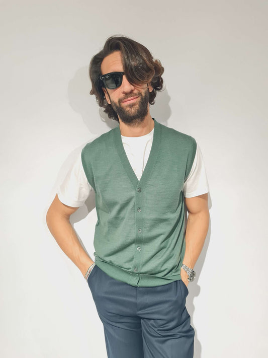 CLAQ GILET MERINOS SUPERFINE