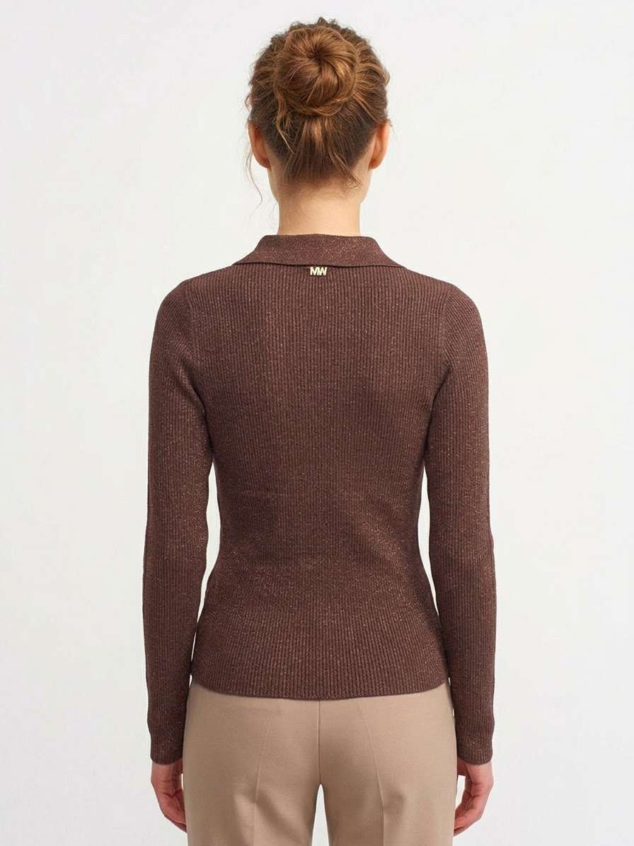 Polo in Maglia a Costine con Lurex – MARKUP Woman