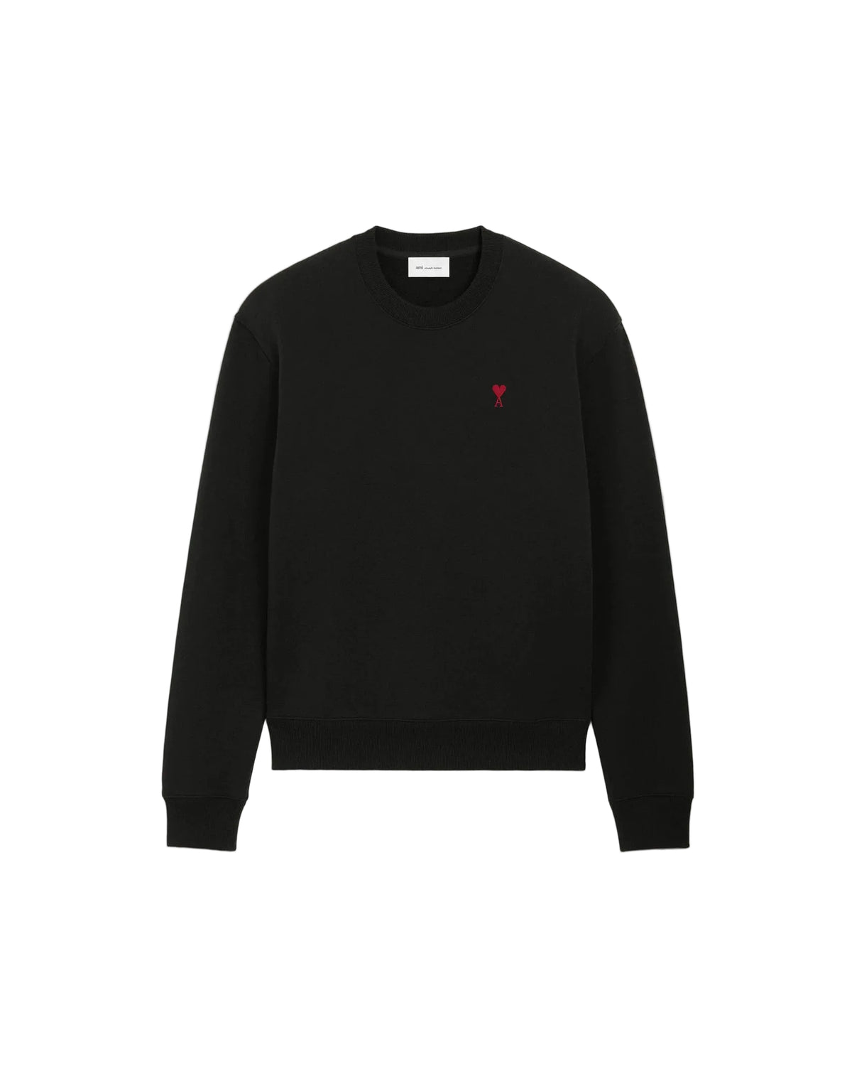 Felpa Ami de Cœur in cotone nero