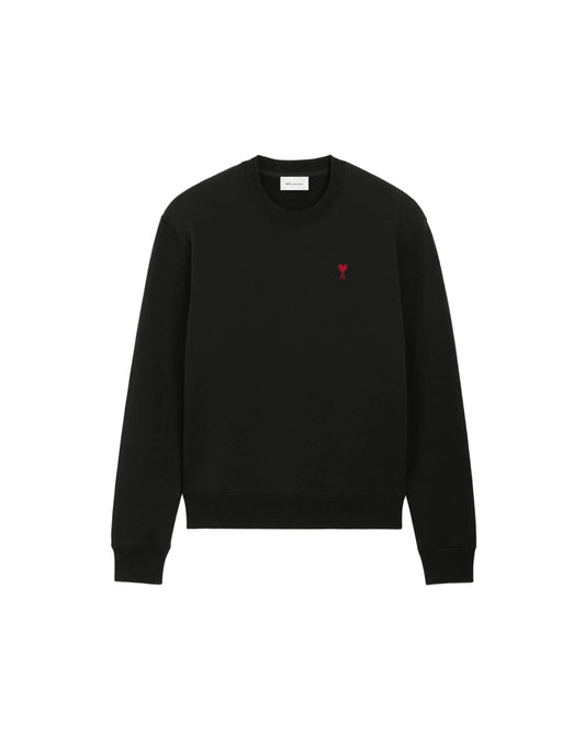 Felpa Ami de Cœur in cotone nero