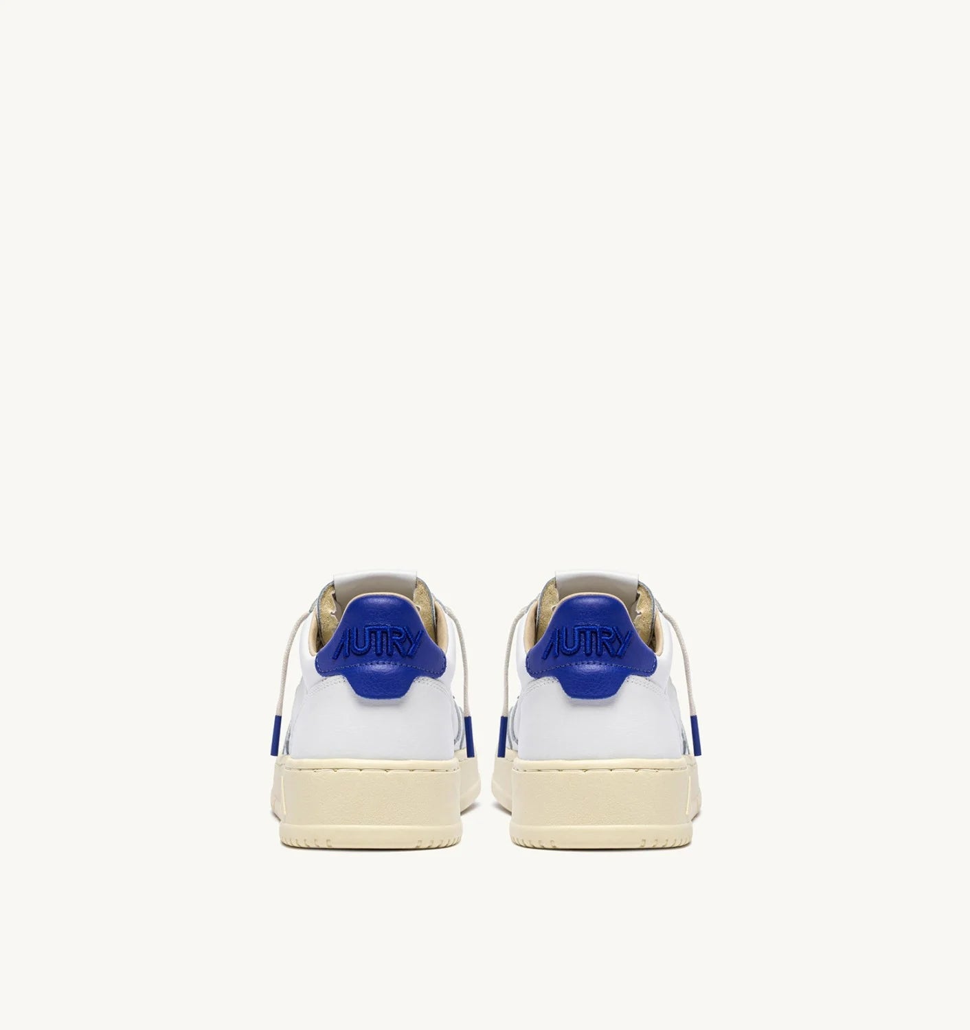 AUTRY SNEAKERS MEDALIST LOW IN PELLE BIANCA E BEAUCOUP BLUE