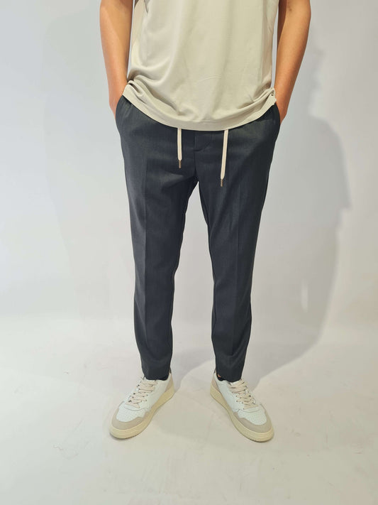 PANTALONE PRIME POLY CON MEZZO ELASTICO E LACCETTI
