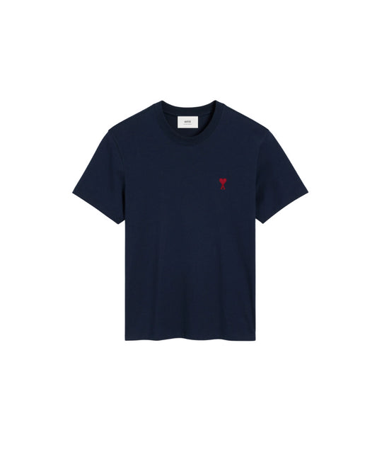 T-shirt Ami de Coeur in cotone blu scuro
