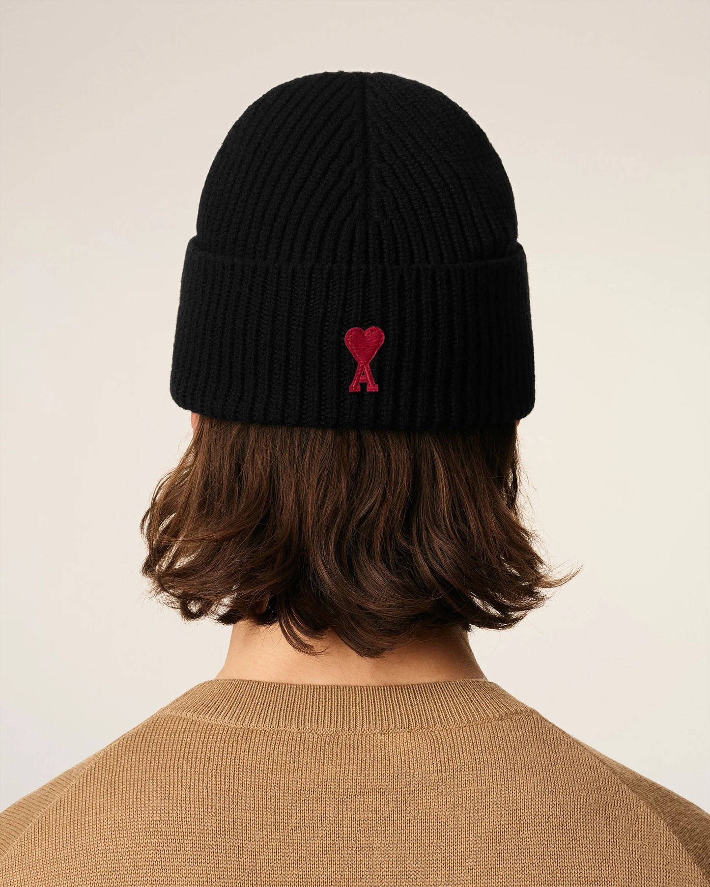 Berretto Ami de Coeur Black Wool