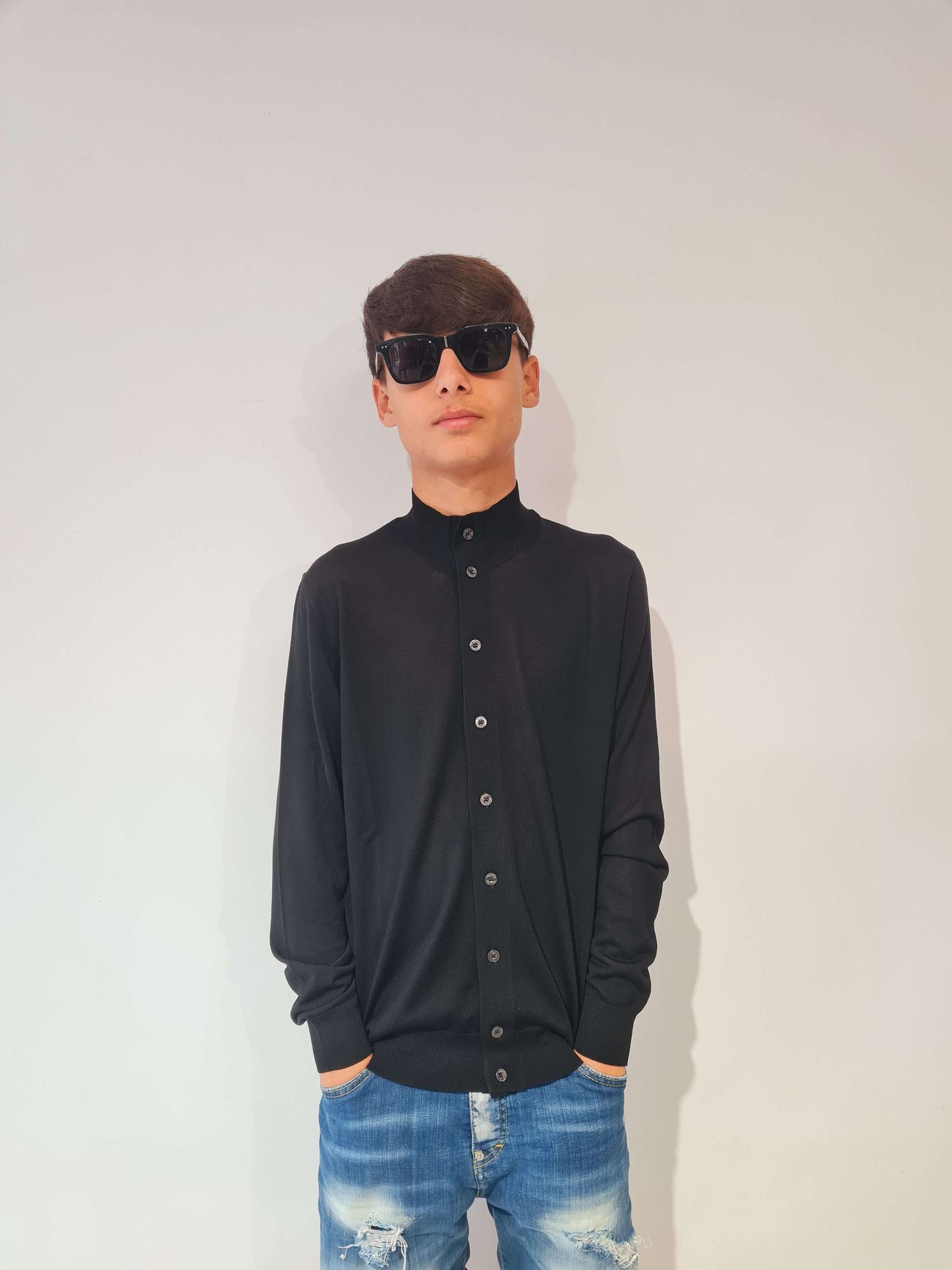 CLAQ CARDIGAN CON BOTTONI