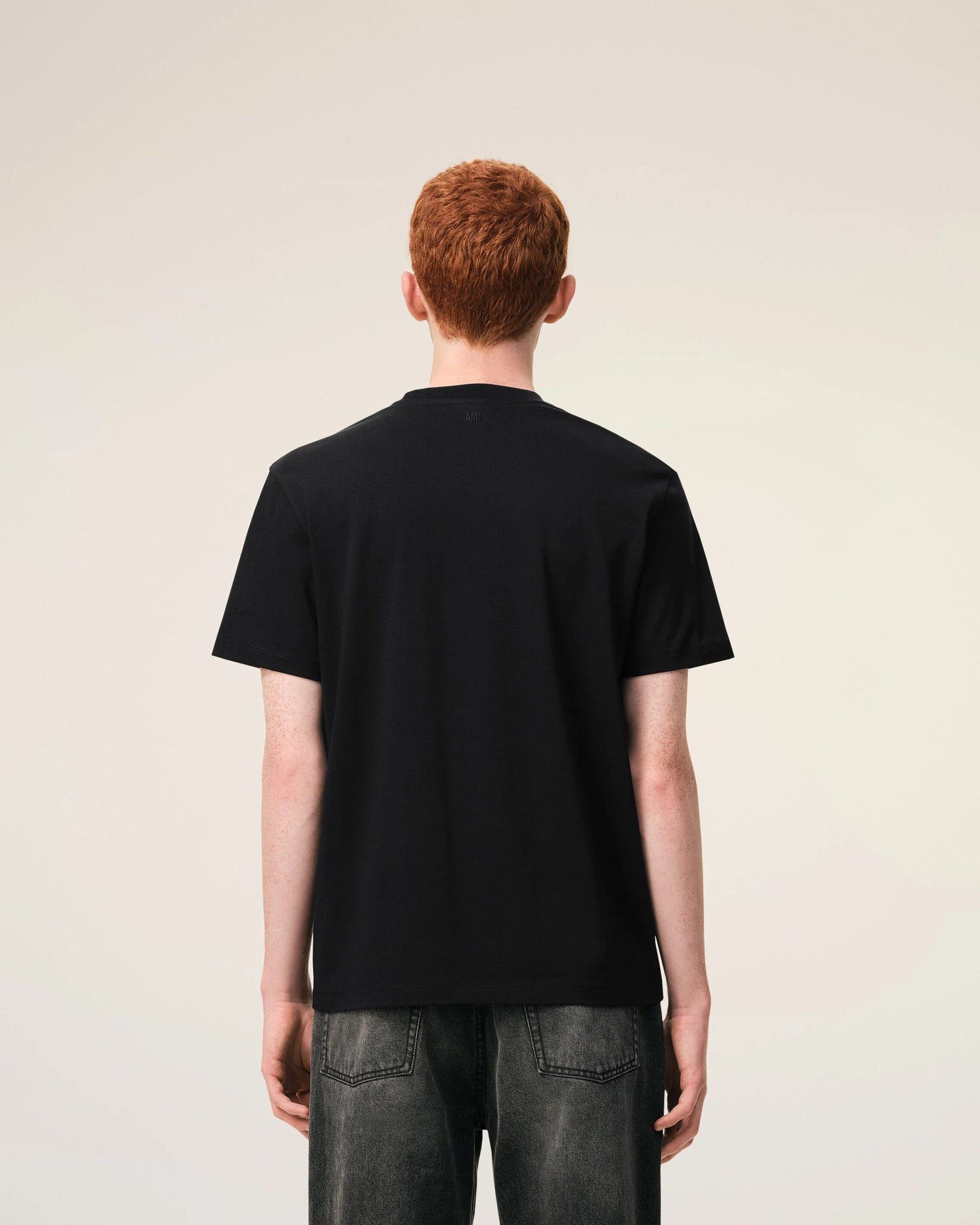 T-shirt Ami de Cœur in cotone biologico nero