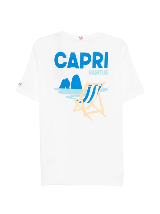 SAINT BARTH T-shirt Portland con stampa Capri habituè